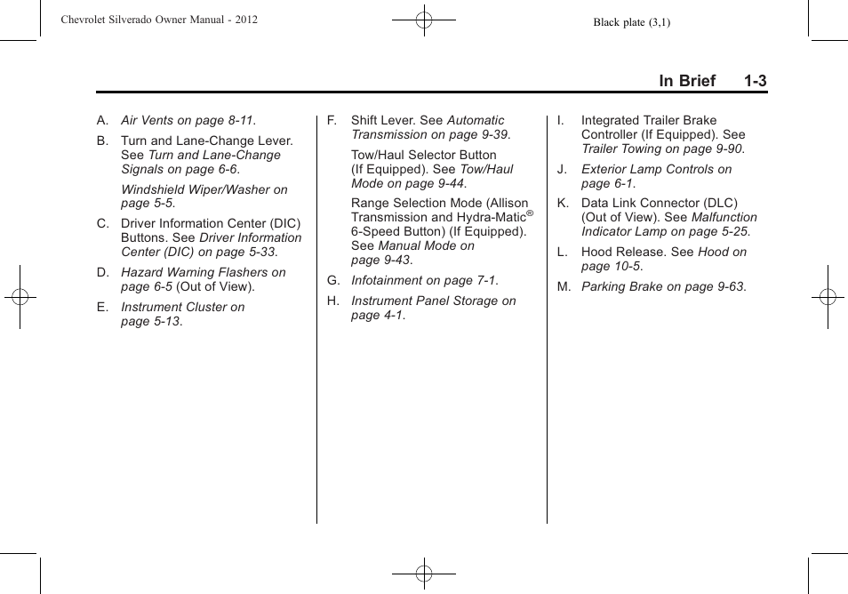 CHEVROLET 2012 Silverado User Manual | Page 9 / 608