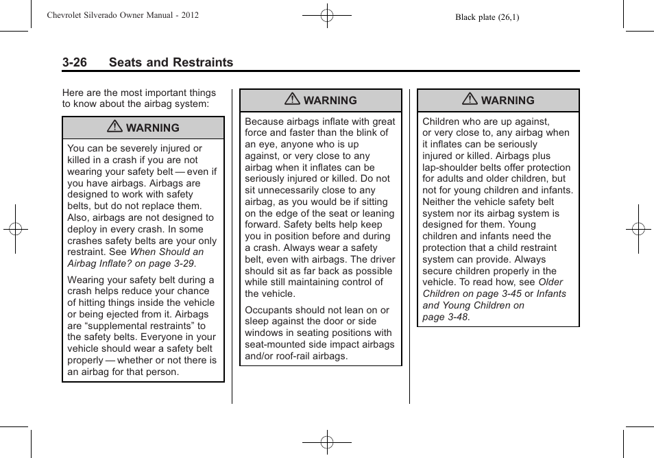 CHEVROLET 2012 Silverado User Manual | Page 98 / 608