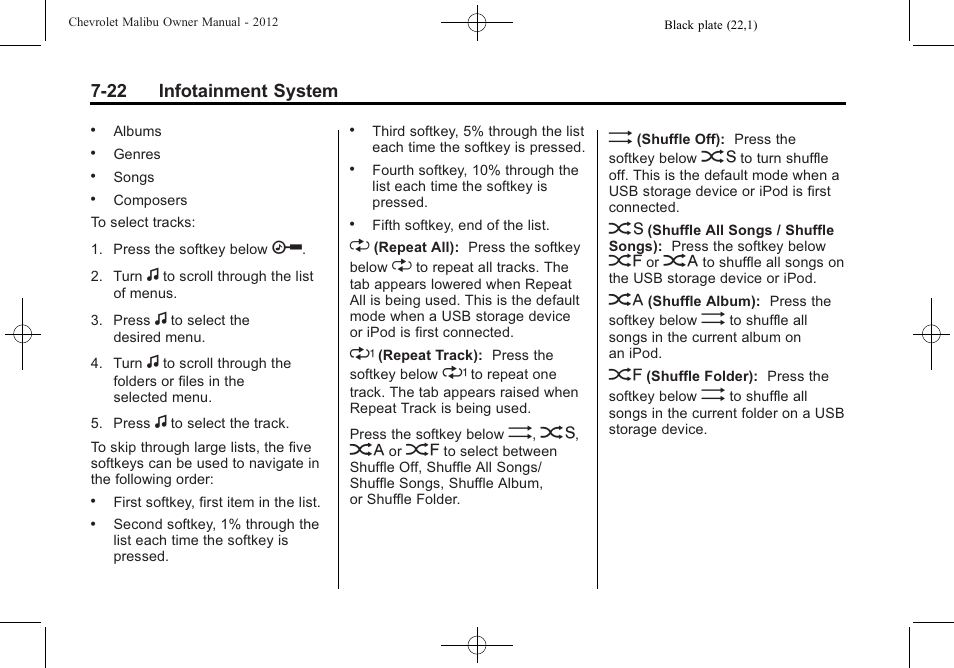 CHEVROLET 2012 Malibu User Manual | Page 164 / 376