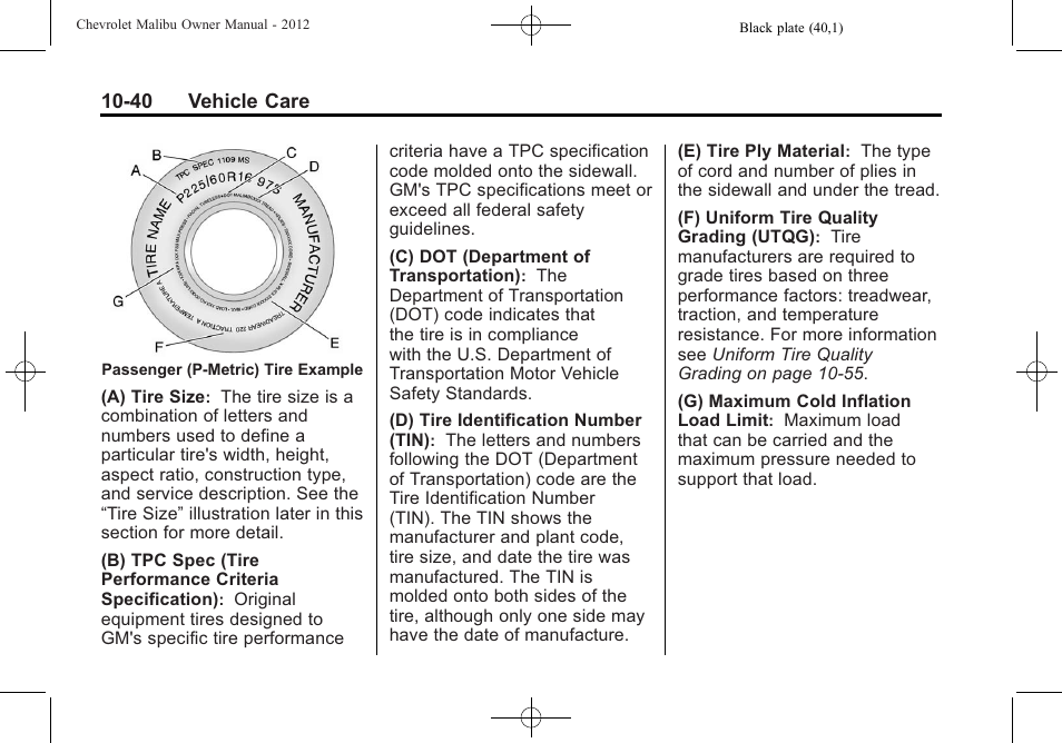 CHEVROLET 2012 Malibu User Manual | Page 268 / 376