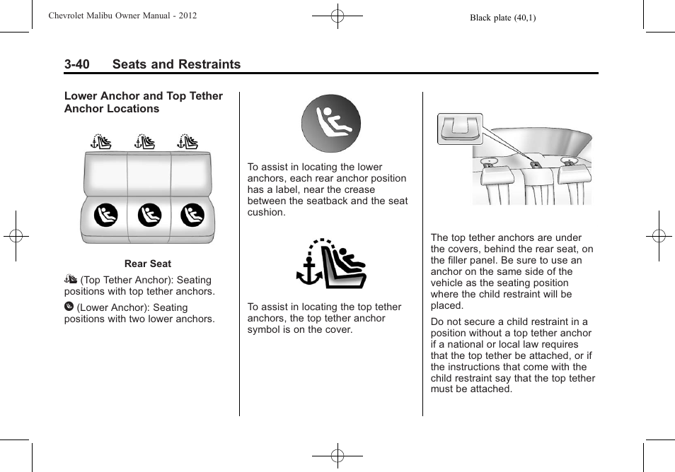 CHEVROLET 2012 Malibu User Manual | Page 86 / 376