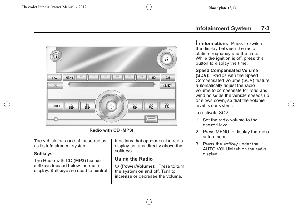 CHEVROLET 2012 Impala User Manual | Page 155 / 360
