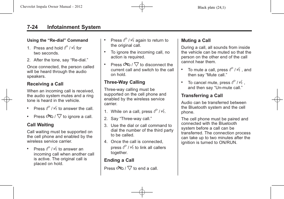 CHEVROLET 2012 Impala User Manual | Page 176 / 360