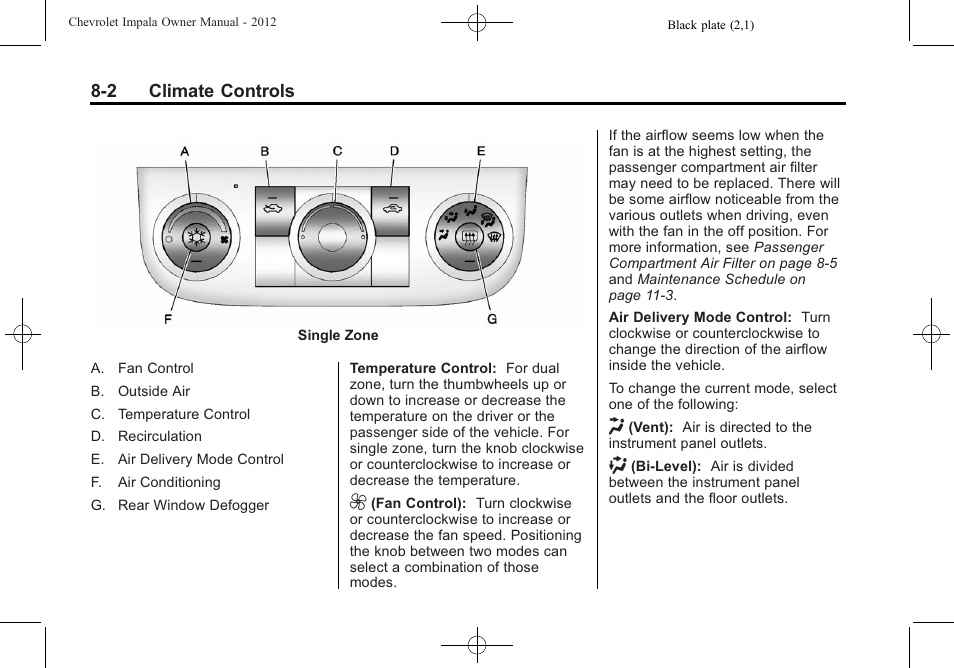 CHEVROLET 2012 Impala User Manual | Page 180 / 360
