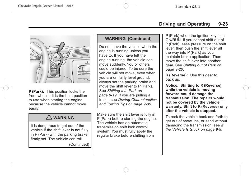 CHEVROLET 2012 Impala User Manual | Page 207 / 360