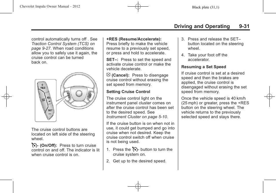 CHEVROLET 2012 Impala User Manual | Page 215 / 360