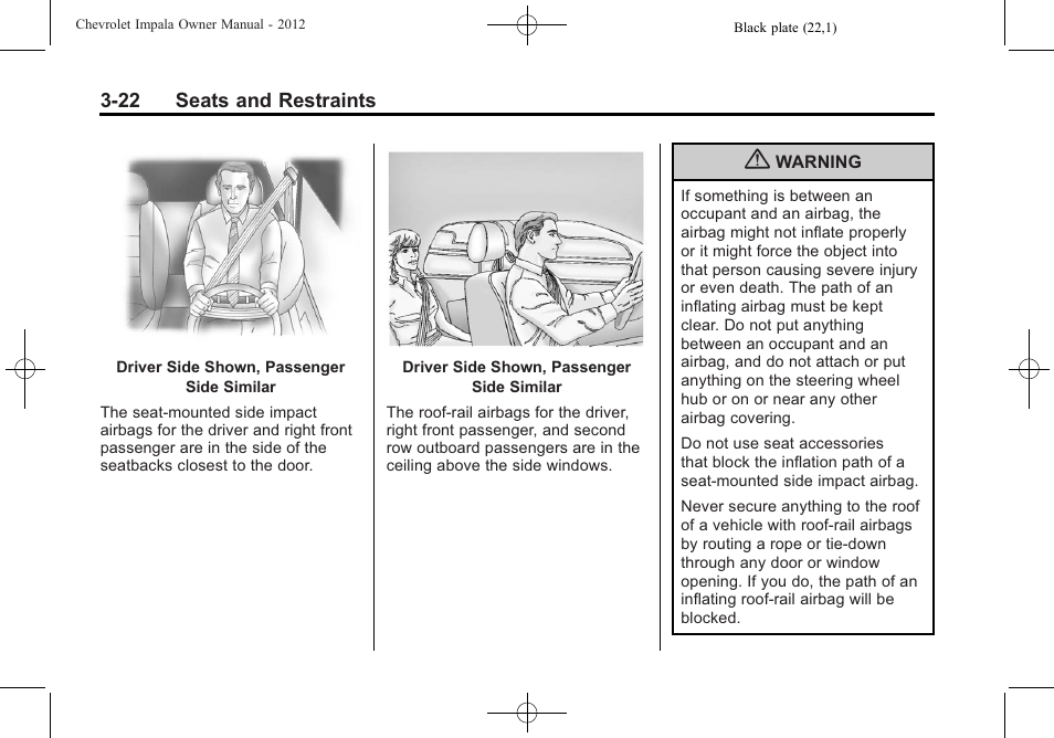 CHEVROLET 2012 Impala User Manual | Page 66 / 360