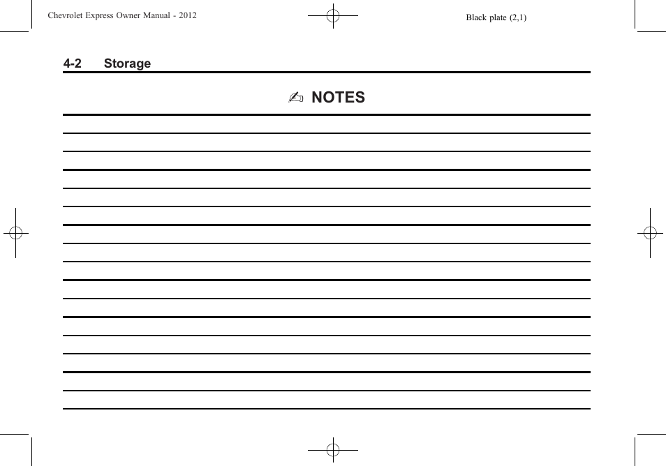 CHEVROLET 2012 Express User Manual | Page 112 / 430