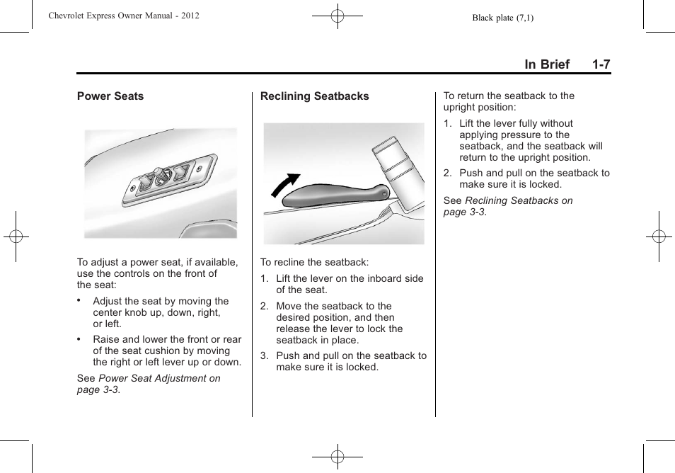 CHEVROLET 2012 Express User Manual | Page 13 / 430