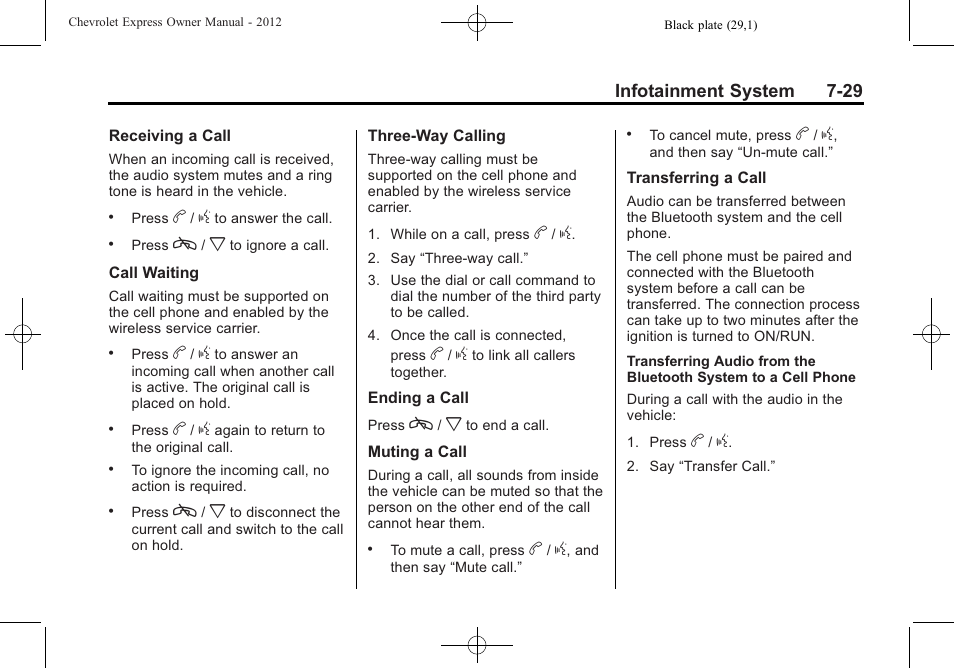 CHEVROLET 2012 Express User Manual | Page 197 / 430