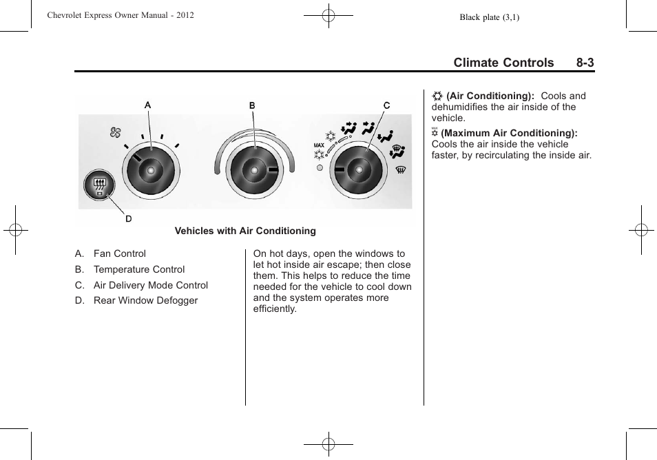 CHEVROLET 2012 Express User Manual | Page 201 / 430