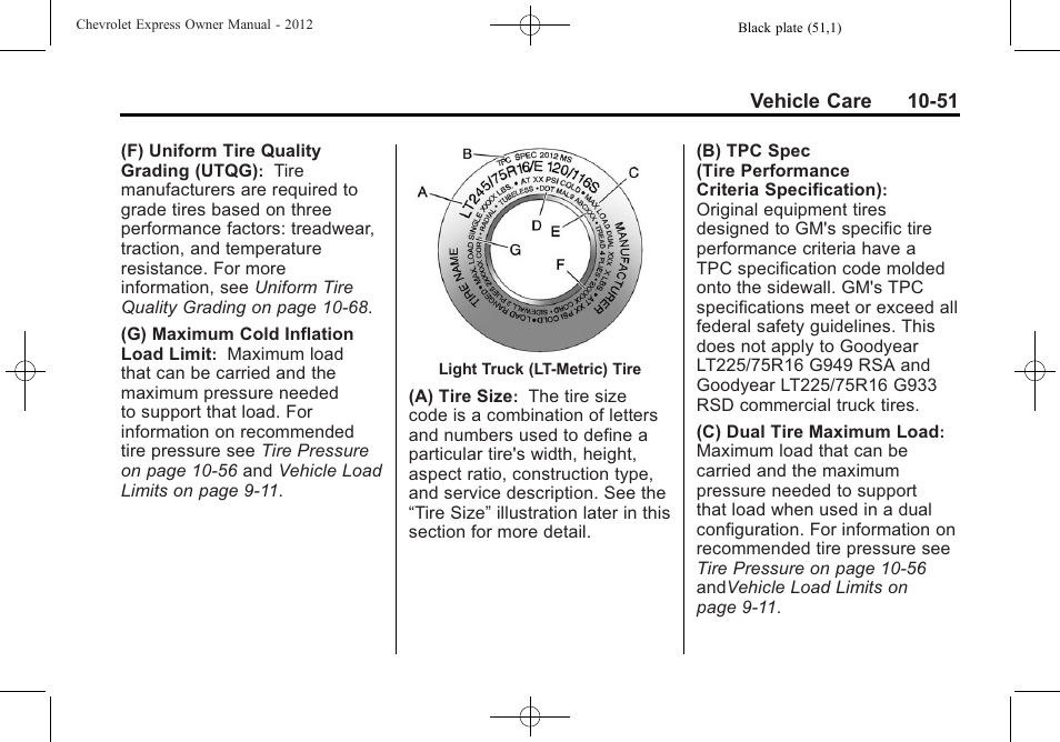 CHEVROLET 2012 Express User Manual | Page 315 / 430