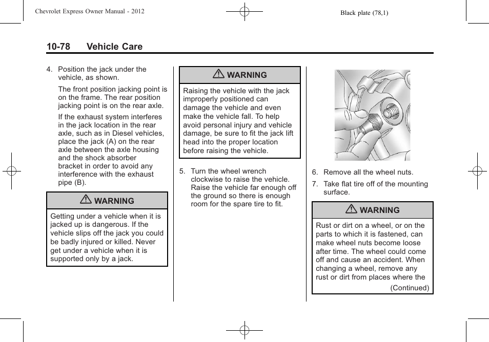 CHEVROLET 2012 Express User Manual | Page 342 / 430