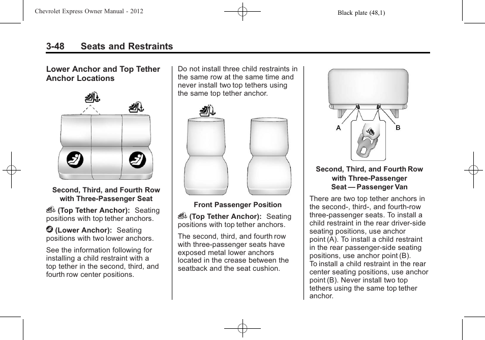 CHEVROLET 2012 Express User Manual | Page 96 / 430