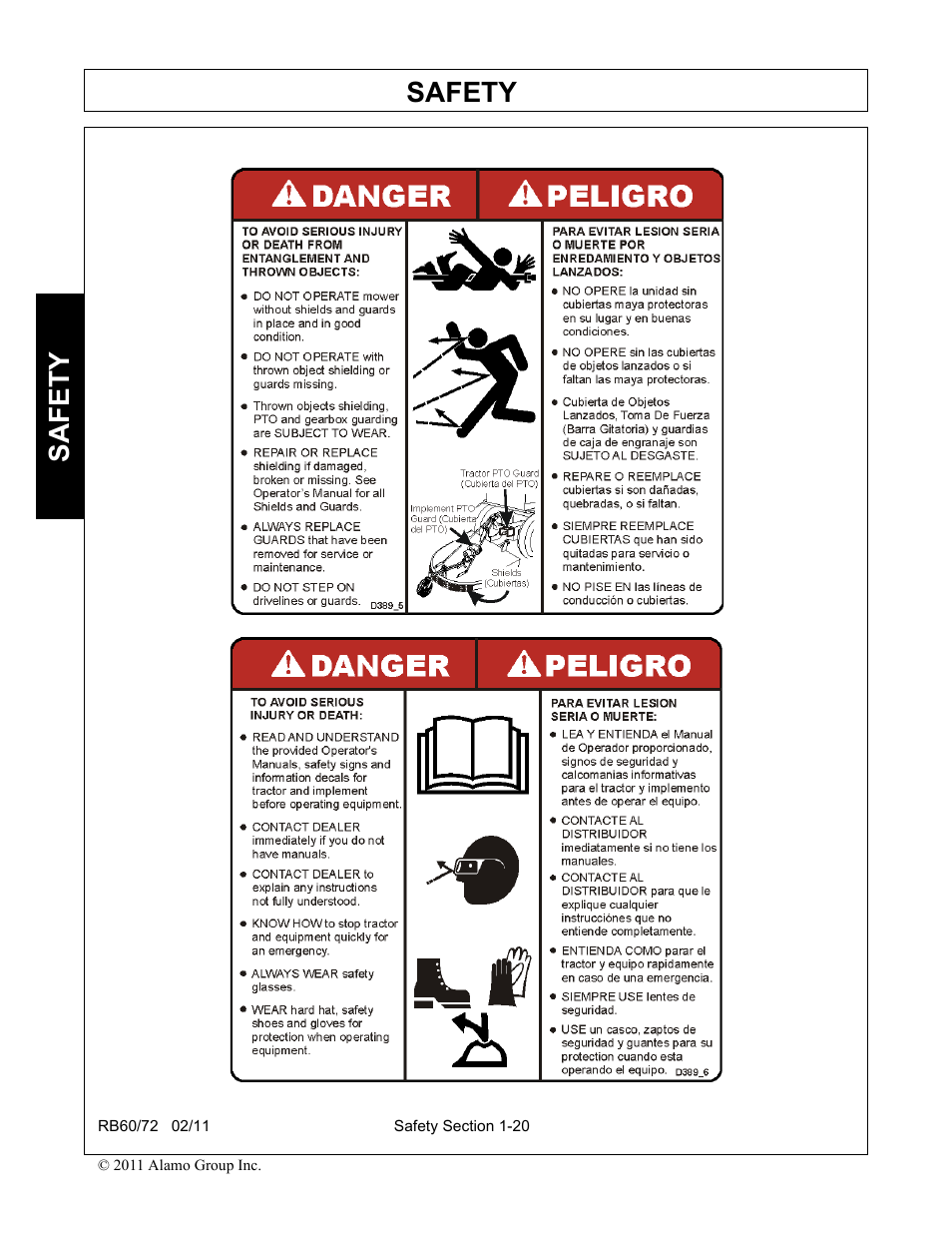 Safety | Blue Rhino RB60/72 User Manual | Page 28 / 178