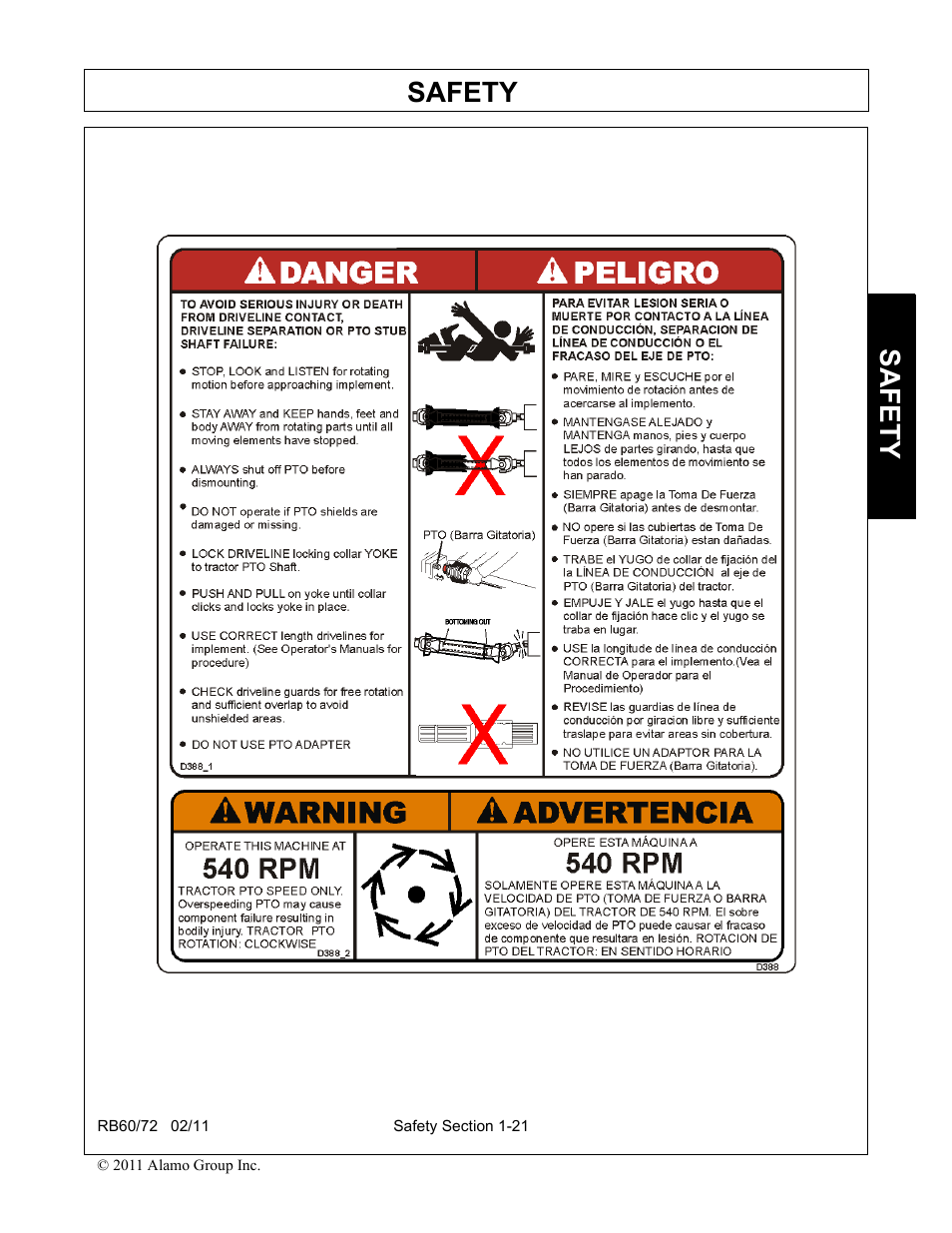 Safety | Blue Rhino RB60/72 User Manual | Page 29 / 178