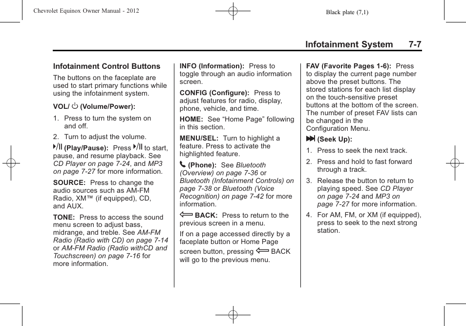 CHEVROLET 2012 Equinox User Manual | Page 167 / 428