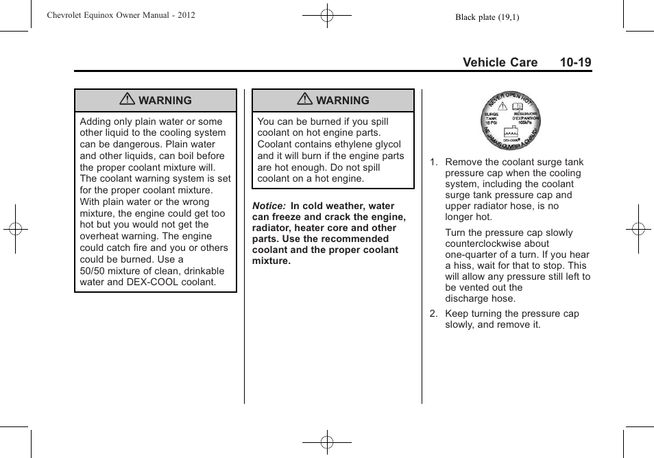 CHEVROLET 2012 Equinox User Manual | Page 299 / 428