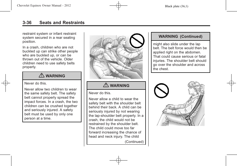 CHEVROLET 2012 Equinox User Manual | Page 92 / 428