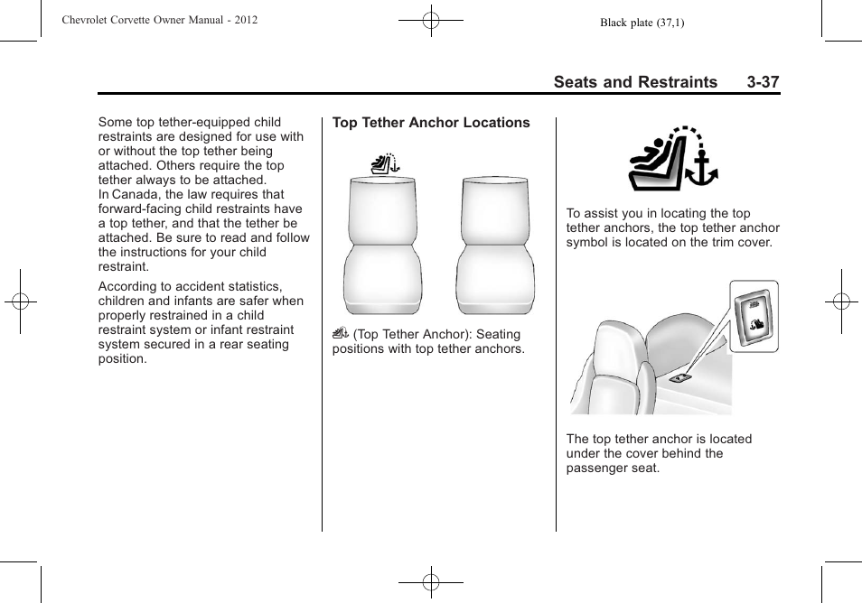 CHEVROLET 2012 Corvette User Manual | Page 103 / 432