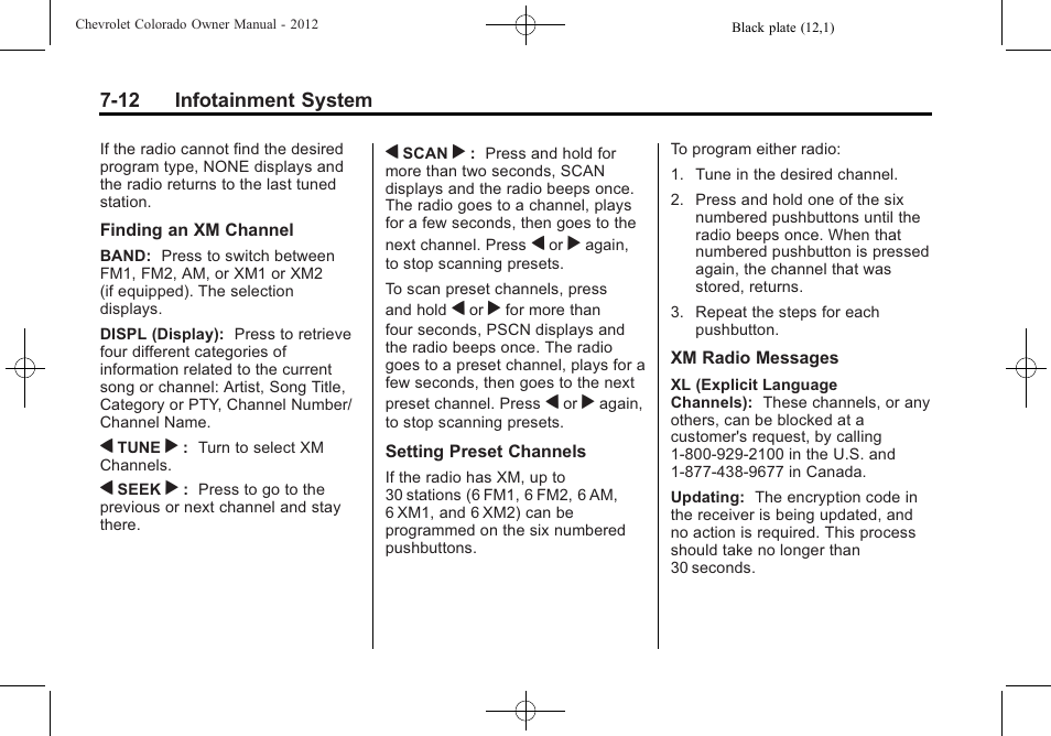 CHEVROLET 2012 Colorado User Manual | Page 160 / 408