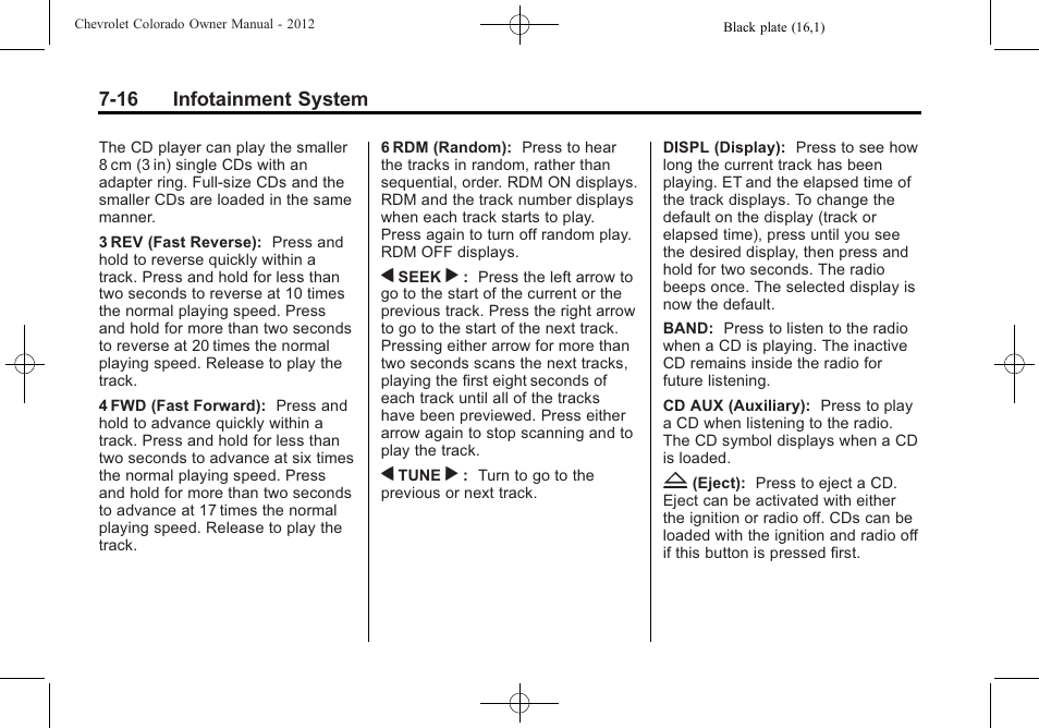 CHEVROLET 2012 Colorado User Manual | Page 164 / 408