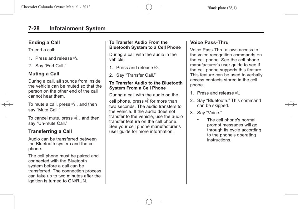 CHEVROLET 2012 Colorado User Manual | Page 176 / 408