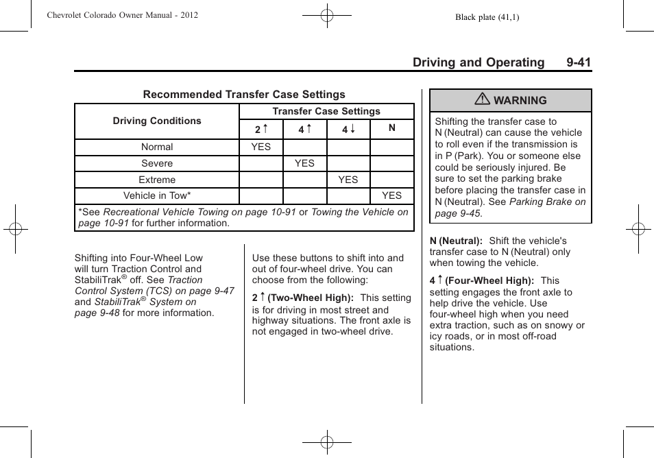 CHEVROLET 2012 Colorado User Manual | Page 223 / 408