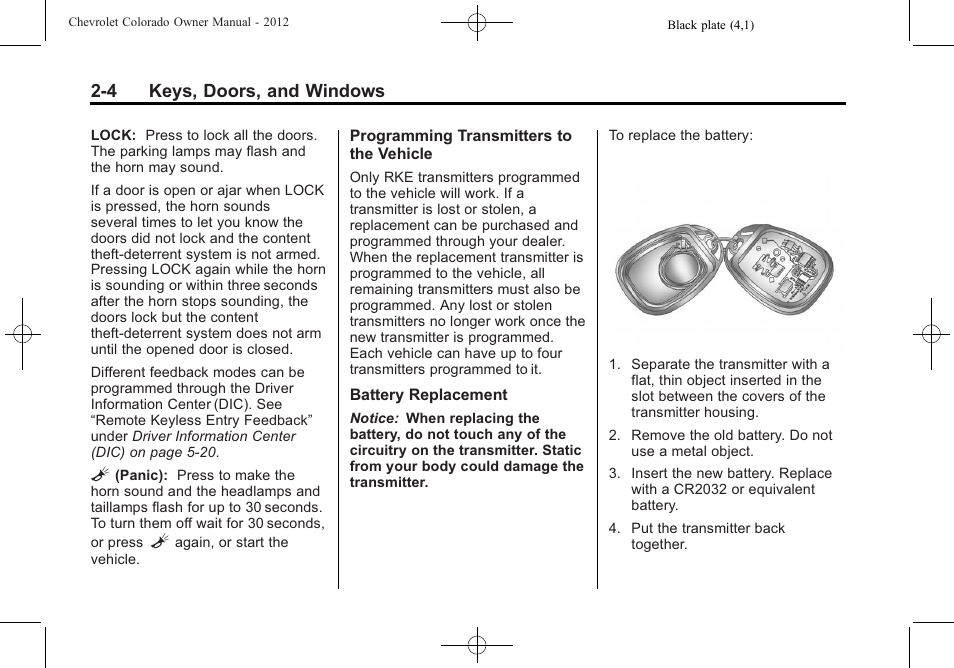 CHEVROLET 2012 Colorado User Manual | Page 32 / 408