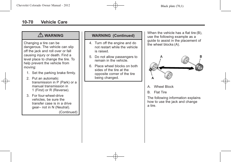 CHEVROLET 2012 Colorado User Manual | Page 320 / 408