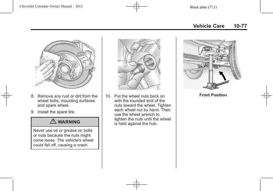 CHEVROLET 2012 Colorado User Manual | Page 327 / 408