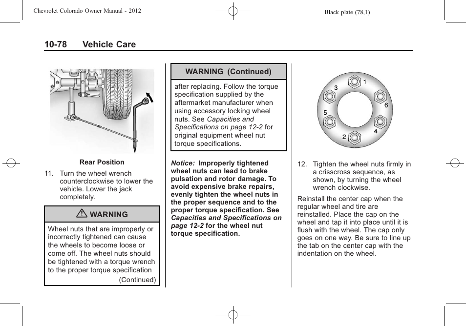 CHEVROLET 2012 Colorado User Manual | Page 328 / 408