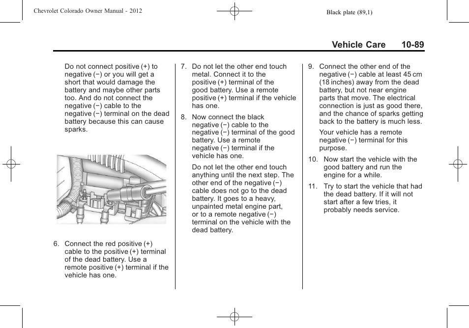 Vehicle care 10-89 | CHEVROLET 2012 Colorado User Manual | Page 339 / 408