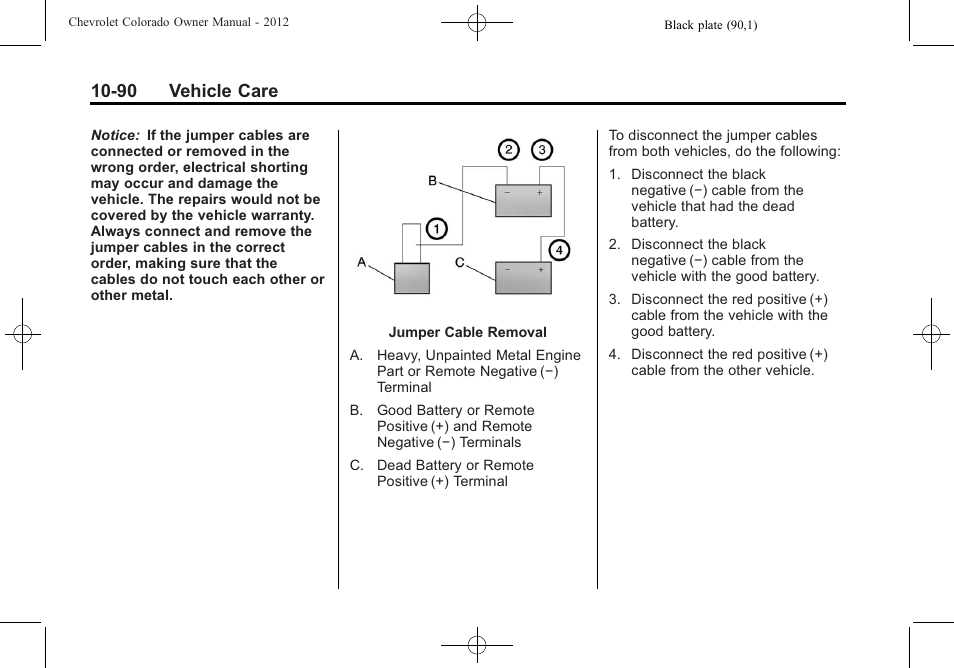 90 vehicle care | CHEVROLET 2012 Colorado User Manual | Page 340 / 408