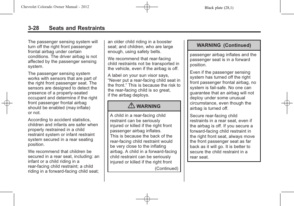 CHEVROLET 2012 Colorado User Manual | Page 76 / 408