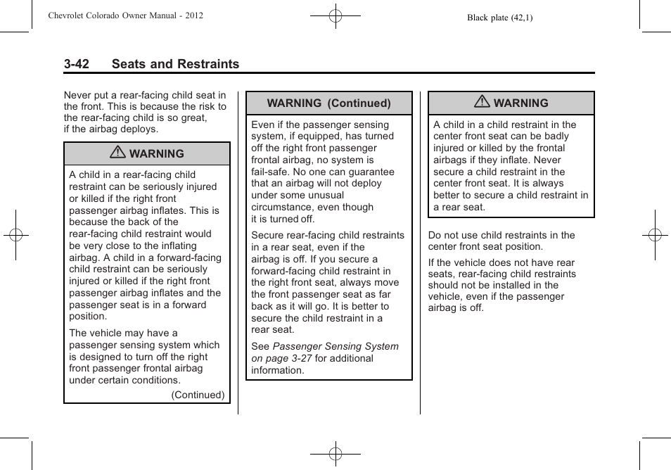 CHEVROLET 2012 Colorado User Manual | Page 90 / 408