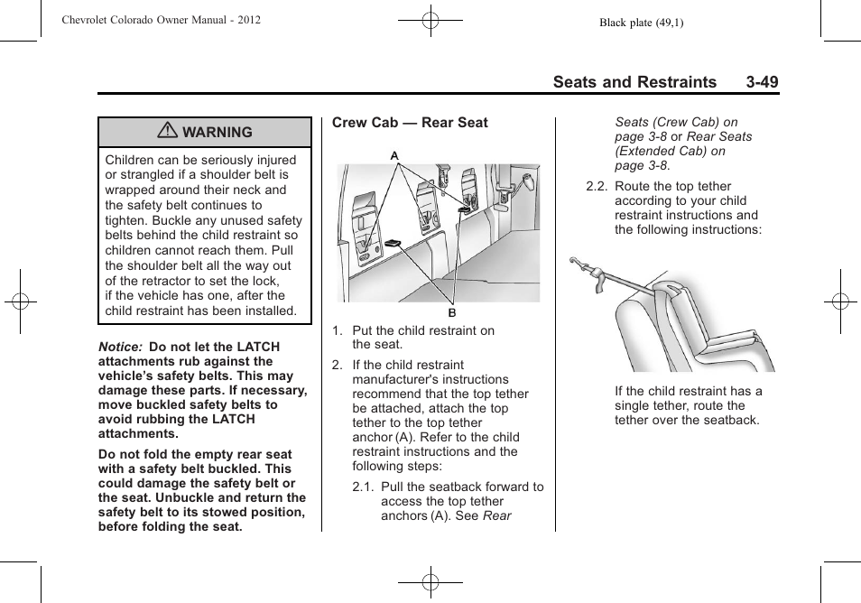 CHEVROLET 2012 Colorado User Manual | Page 97 / 408