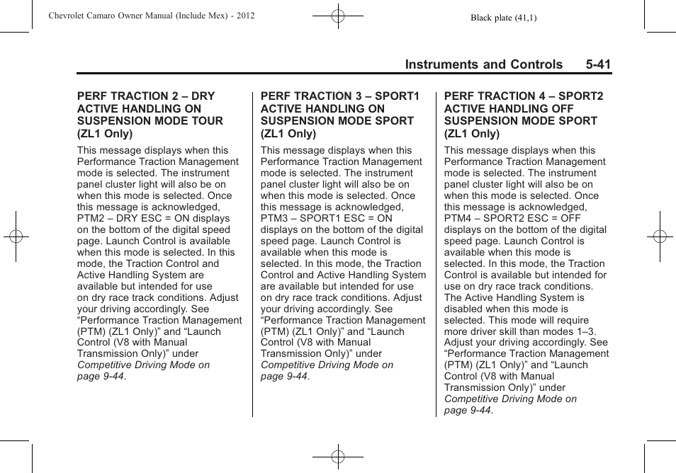 CHEVROLET 2012 Camaro User Manual | Page 149 / 444