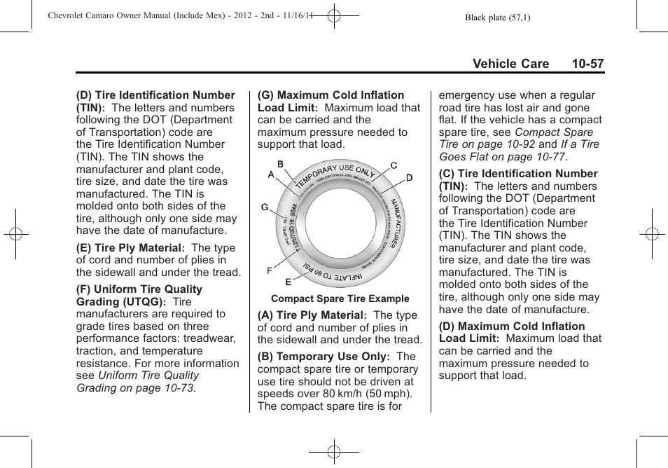 CHEVROLET 2012 Camaro User Manual | Page 331 / 444