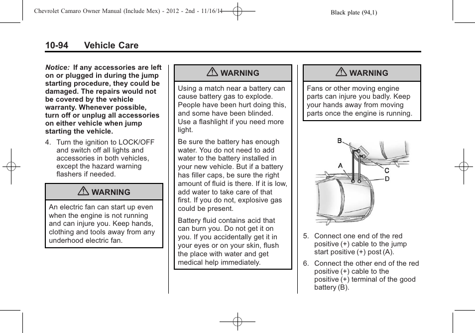 CHEVROLET 2012 Camaro User Manual | Page 368 / 444