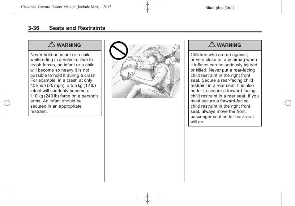 CHEVROLET 2012 Camaro User Manual | Page 86 / 444