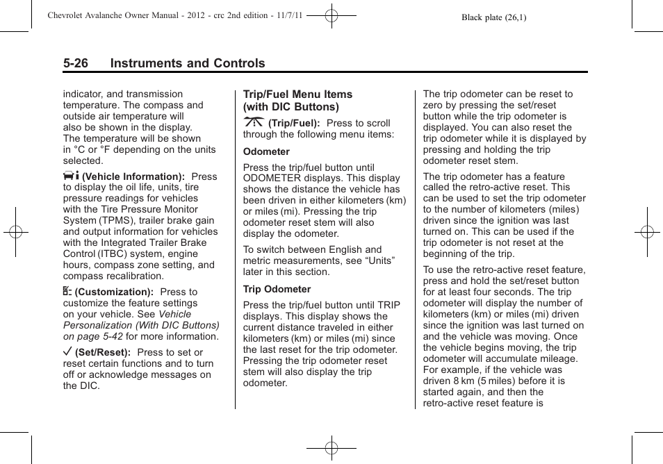 CHEVROLET 2012 Avalanche User Manual | Page 152 / 488