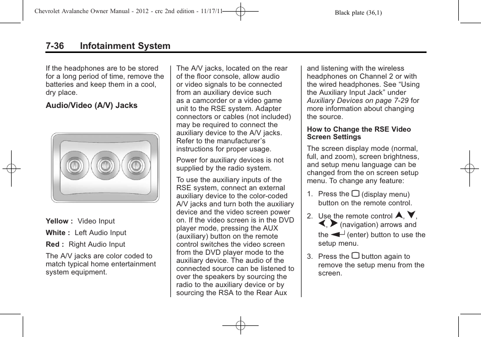 CHEVROLET 2012 Avalanche User Manual | Page 224 / 488