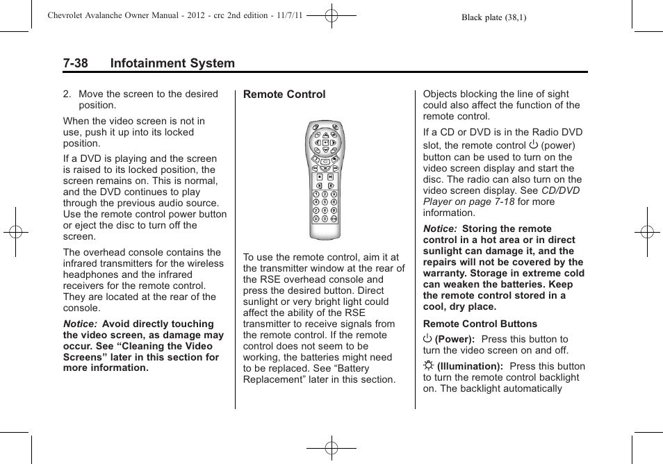 CHEVROLET 2012 Avalanche User Manual | Page 226 / 488