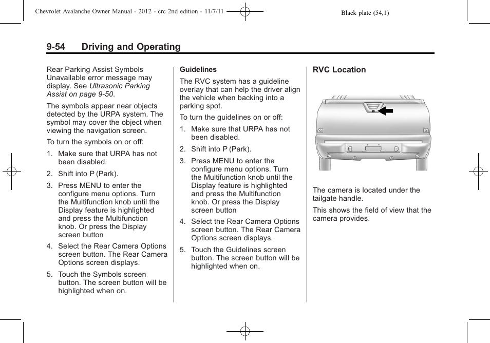 54 driving and operating | CHEVROLET 2012 Avalanche User Manual | Page 304 / 488