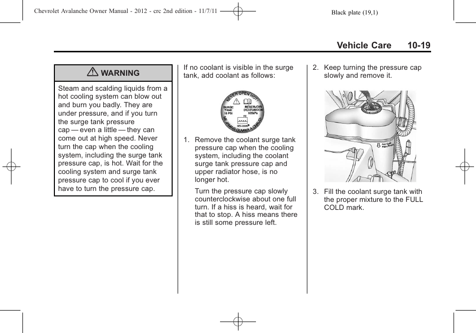 CHEVROLET 2012 Avalanche User Manual | Page 349 / 488