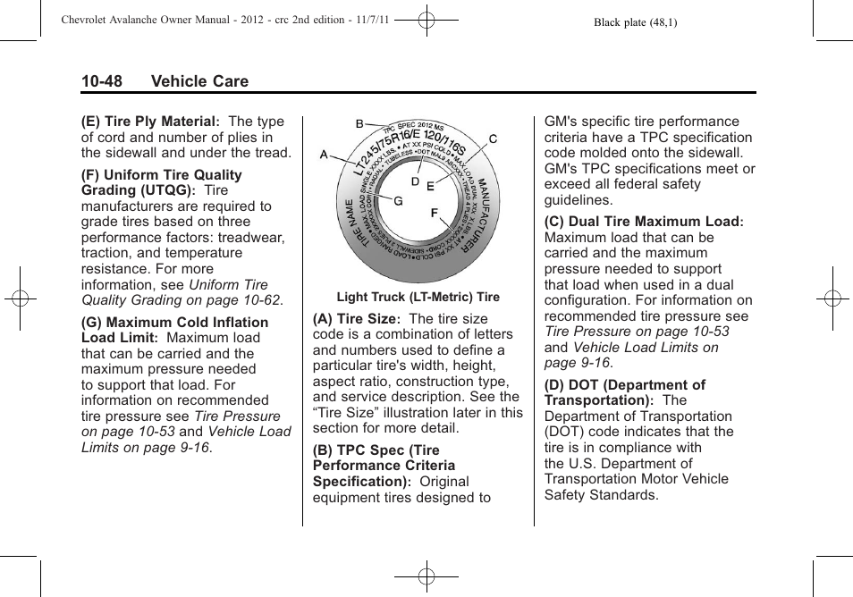 CHEVROLET 2012 Avalanche User Manual | Page 378 / 488