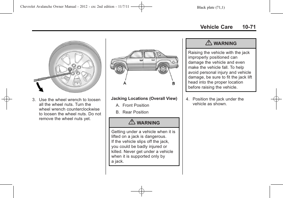 CHEVROLET 2012 Avalanche User Manual | Page 401 / 488