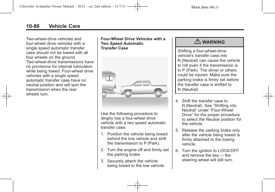 CHEVROLET 2012 Avalanche User Manual | Page 416 / 488
