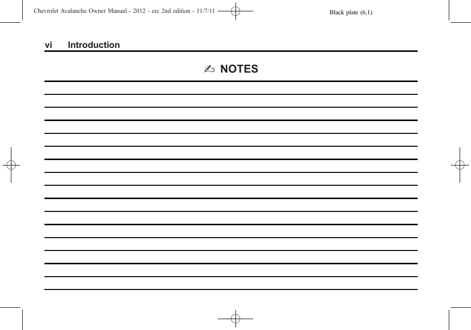 CHEVROLET 2012 Avalanche User Manual | Page 6 / 488